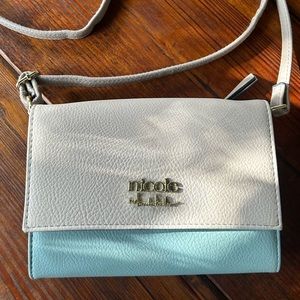 Nicole by Nicole Miller faux leather crossbody wallet style bag